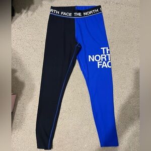 The North Face Black and Blue Active Leggings